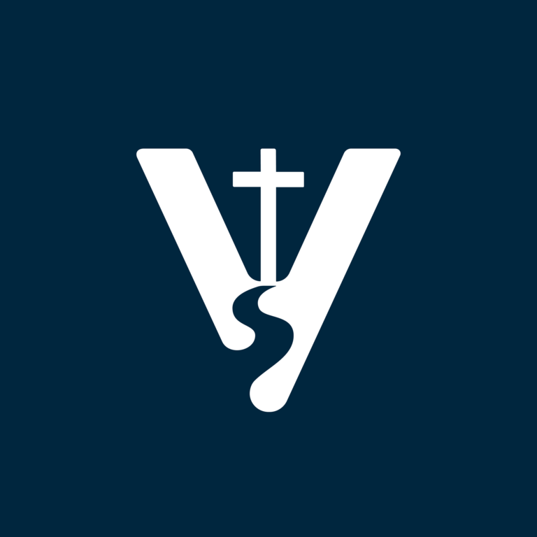 VBC Logo White on Blue Square 768x768